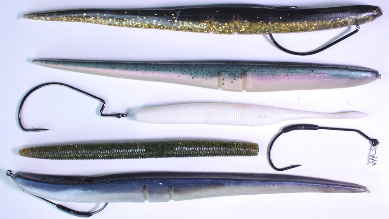 How to rig 3 Top soft plastics for Bass