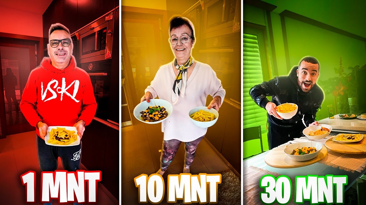 1 MIN VS 10 MIN VS 30 MIN !! PAI VS MÃE !!
