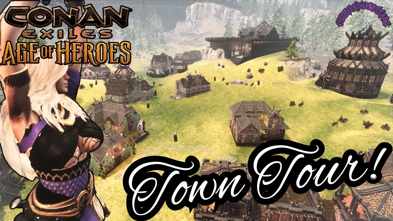 Complete Town Tour - Conan Exiles - Living Settlement
