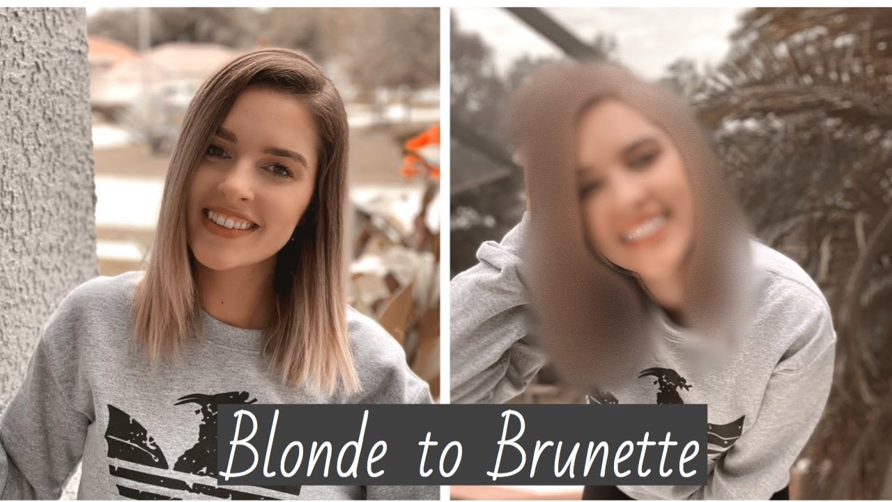 BLONDE TO BRUNETTE! HAIR TRANSFORMATION