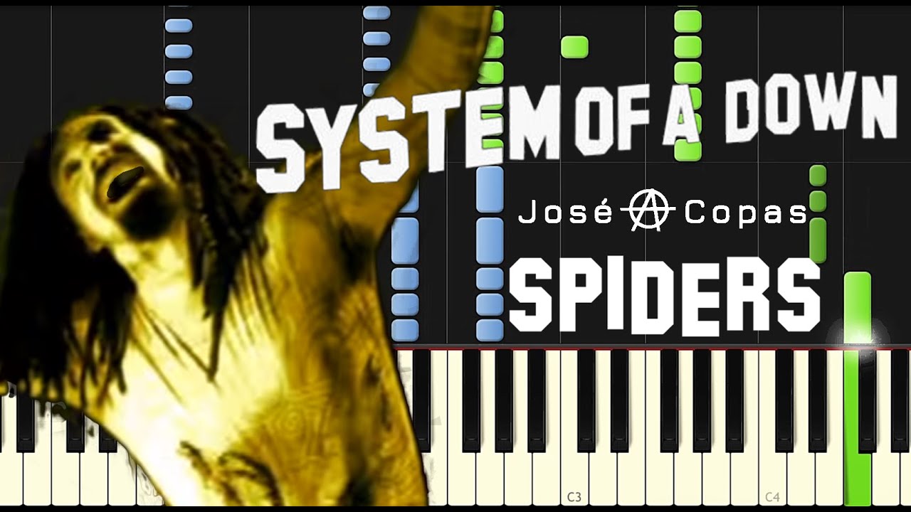 System Of A Down - Spiders (Piano Tutorial + Partitura + MIDI)