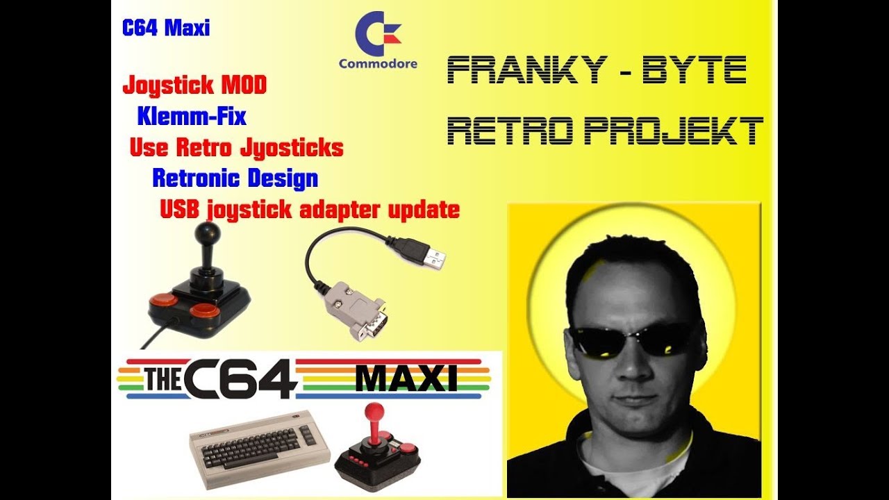 C64 Maxi Hardware - Modifizieren des C64 MAXI Joystick, leichtgängiger & Retronic Design (2020)