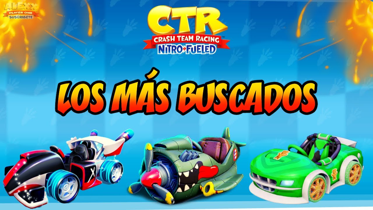 Los 3 karts más buscados de Crash Team Racing Nitro Fueled | XFinity Flash, Cove Cruiser & Firehawk