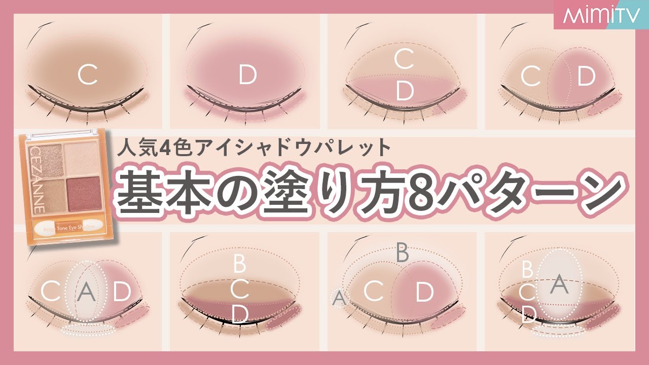 【セザンヌアイシャドウ】今一度知っておきたい塗り方8選【MimiTV】