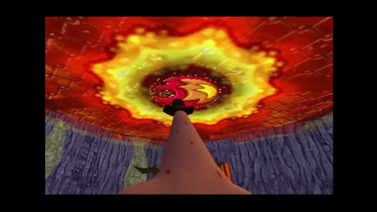 Spongebob Movie game, custom level: The Volcano WIP