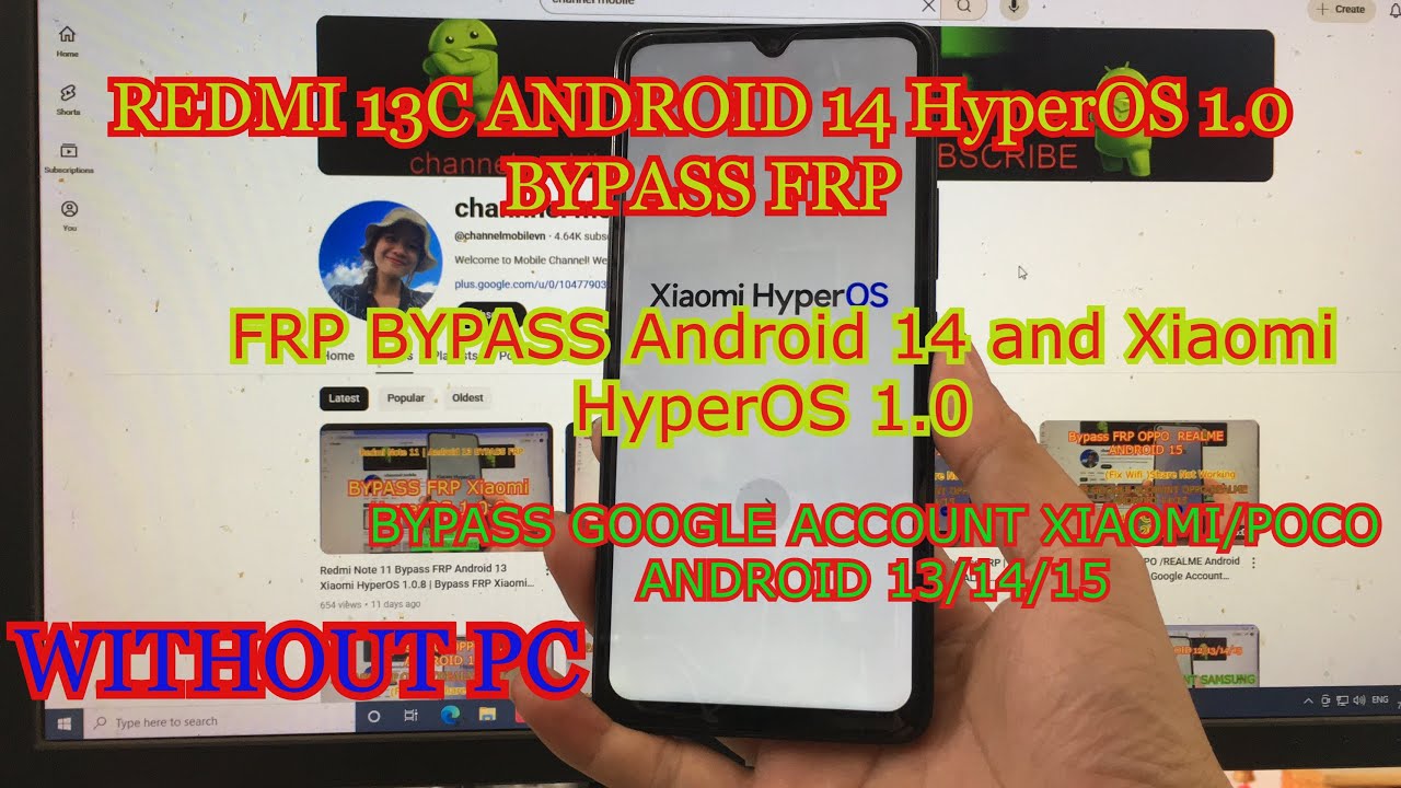Redmi 13C FRP Bypass Android 14 | Xiaomi HyperOS 1.0 Google Lock Remove 2025 ✅ | Without pc
