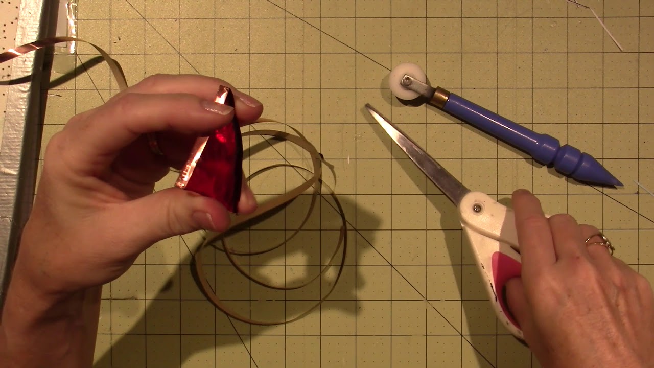Adding copper foil to stained glass; tutorial