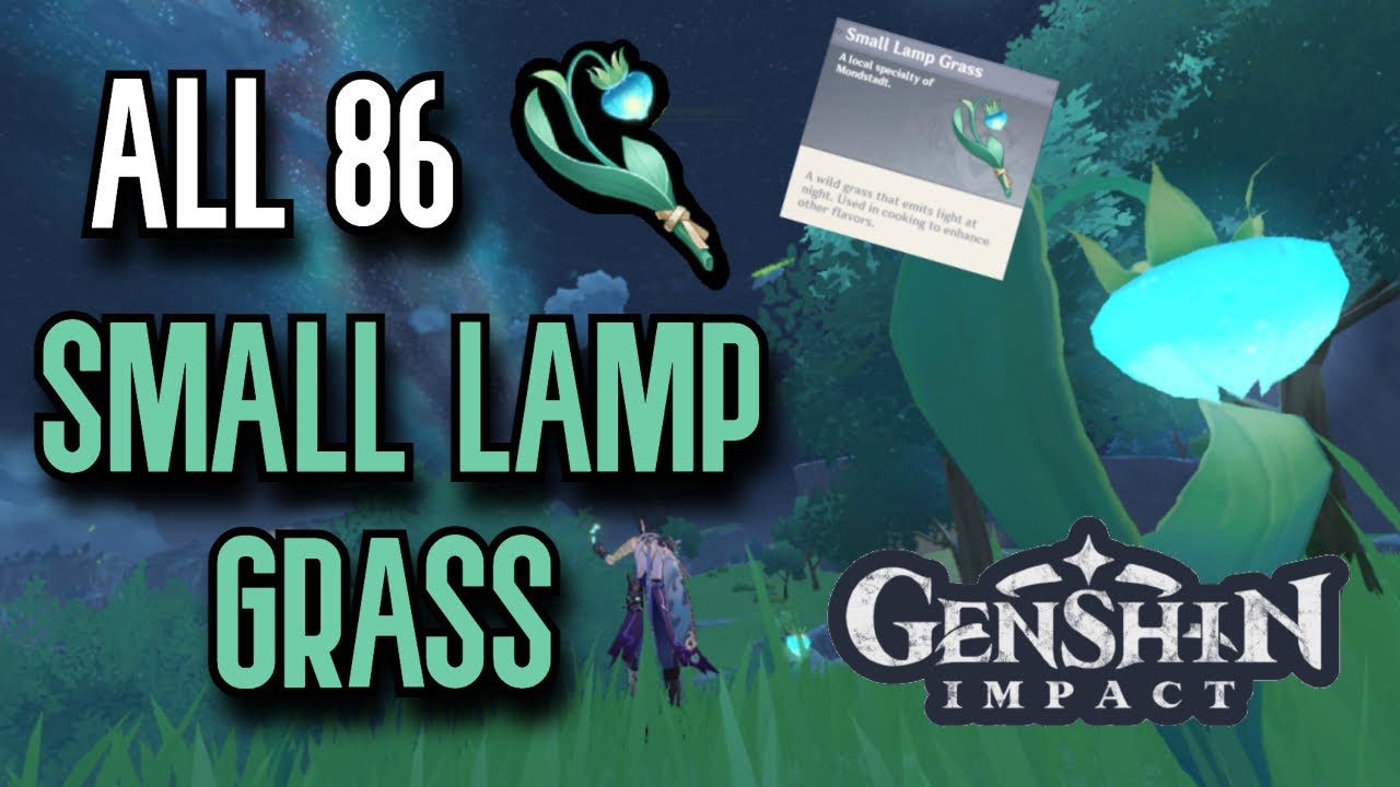 ALL 86 Small Lamp Grass Locations | Complete Guide & Efficient Route | Genshin Impact Mondstadt