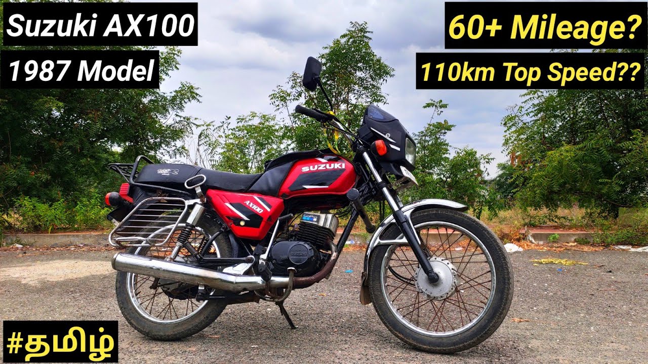 Suzuki AX100|1987 modelFull review|Mileage😢|Top speed|108kms😱|55k worth🤑|#zeus|in tamil