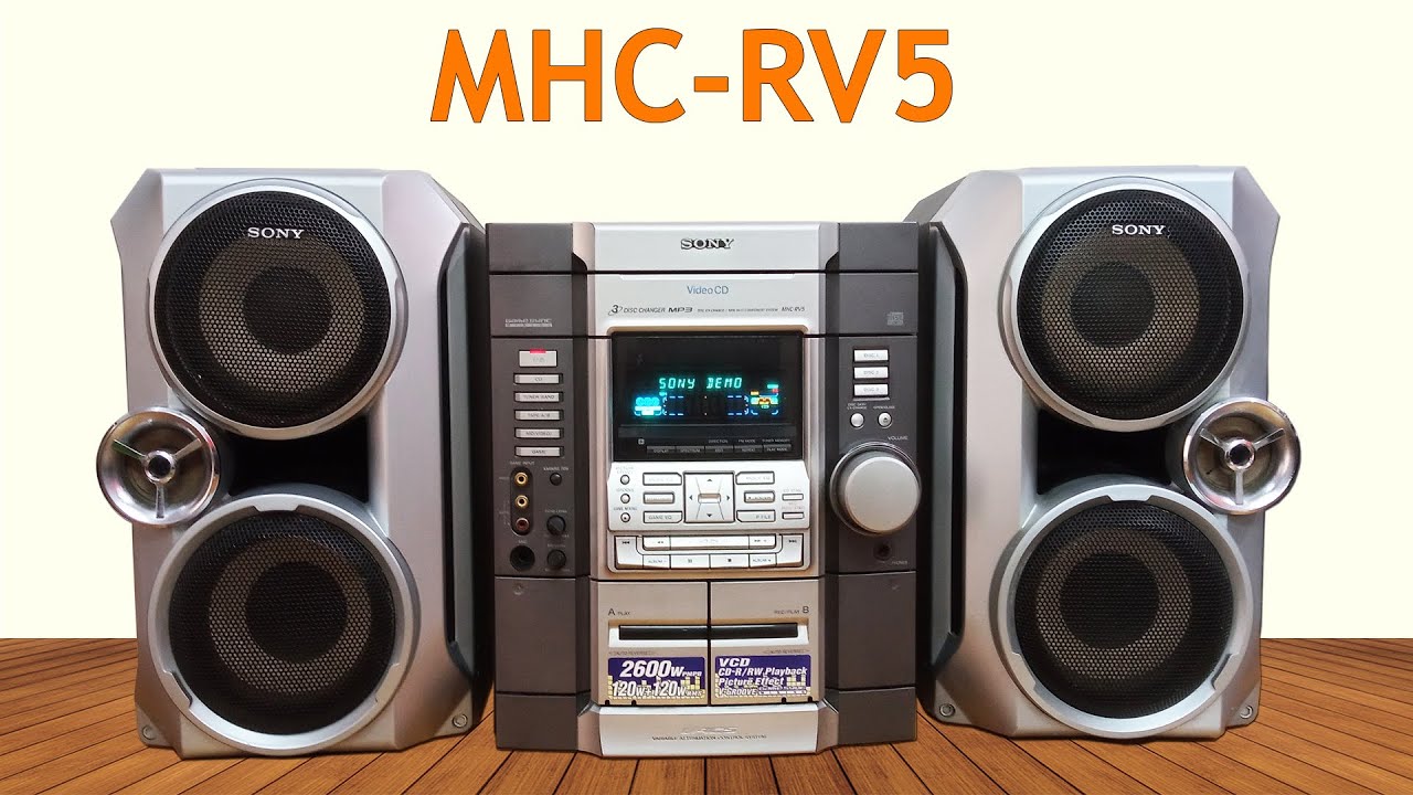 Sony MHC-RV5 (MHC-RG55)HiFi music system | Overview & Sound test