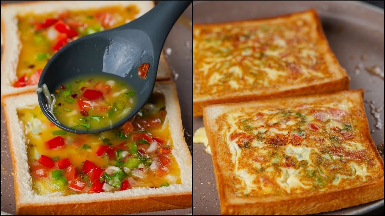 EASY & QUICK BREAKFAST RECIPE | EGG & BREAD SNACKS | DELICIOUS BREAKFAST RECIPE | N'Oven