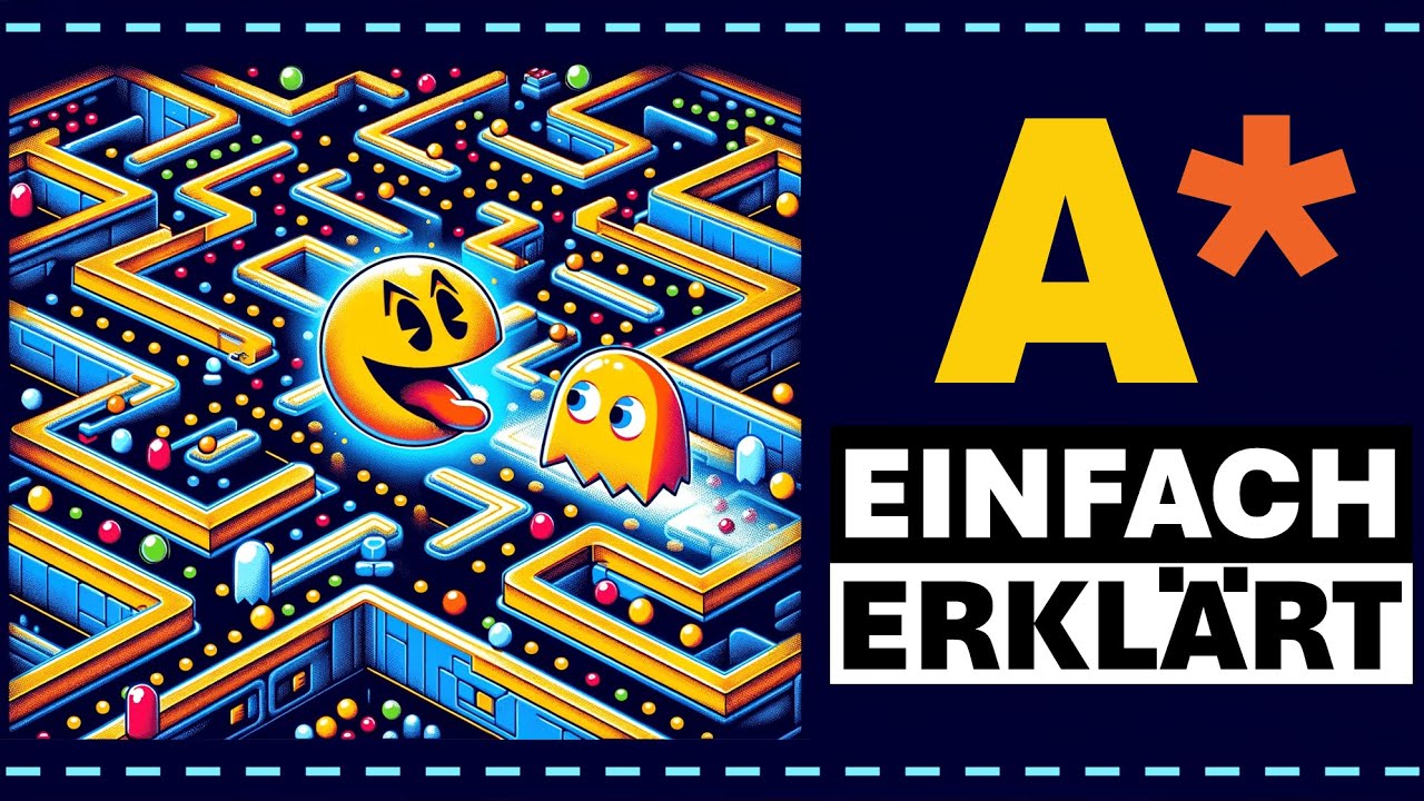 A* Algorithmus EINFACH erklärt (Beispiel)