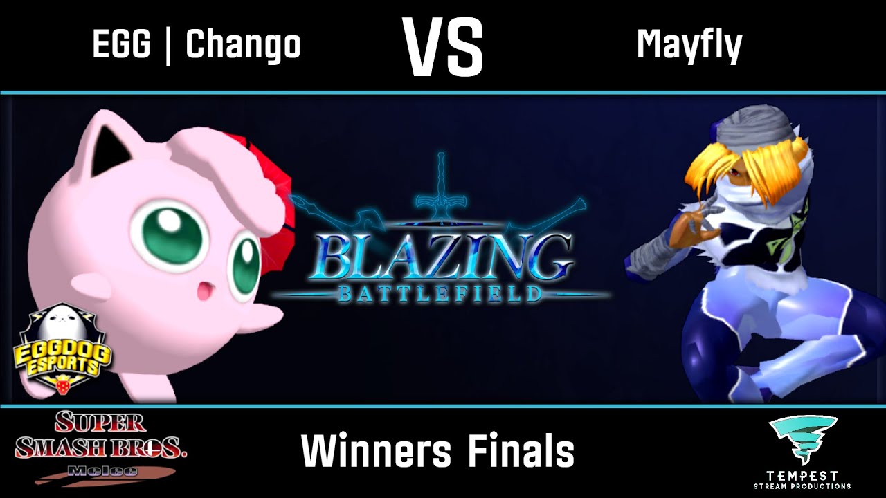 EGG | Chango (Jigglypuff) vs Mayfly (Sheik) - Melee Winners Finals - Blazing Battlefield #2