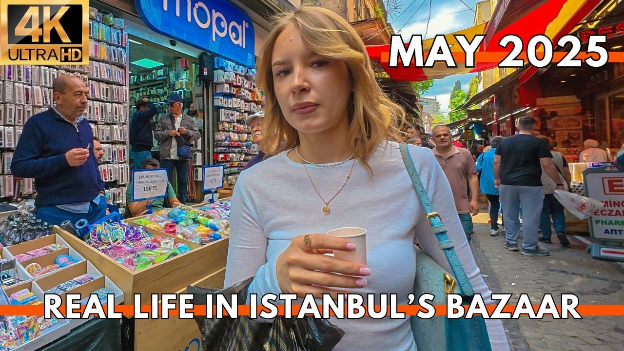 ISTANBUL TURKEY 2025 | Real Life in Eminönü Bazaar & Street Markets | 4K Walking Tour