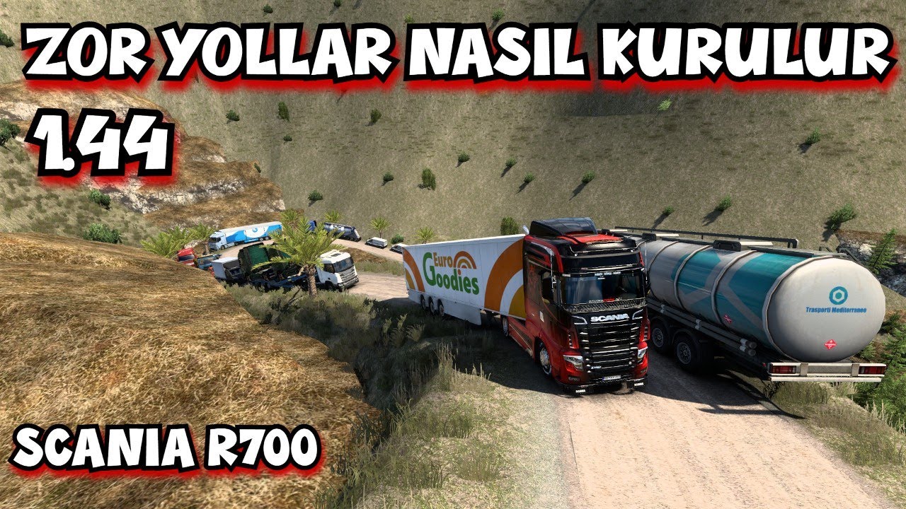ETS 2 ZOR YOLLAR NASIL KURULUR ROTA FACTOR MAP 1.44 / Scania R700 İle Dağ Yollarında Aragazladık !!!