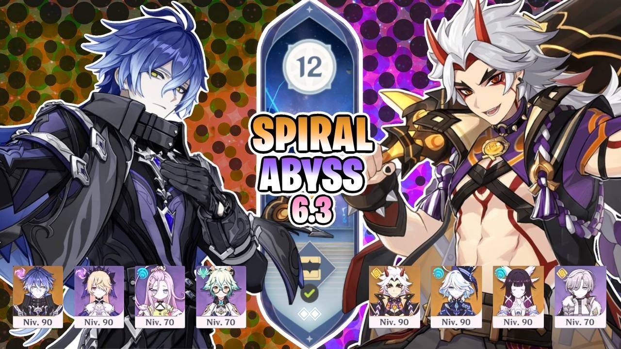 🌘C0 Flins Lunar-Charged & C0 Itto Lunar-Crystallize🌒| SPIRAL ABYSS 6.3 | GENSHIN IMPACT