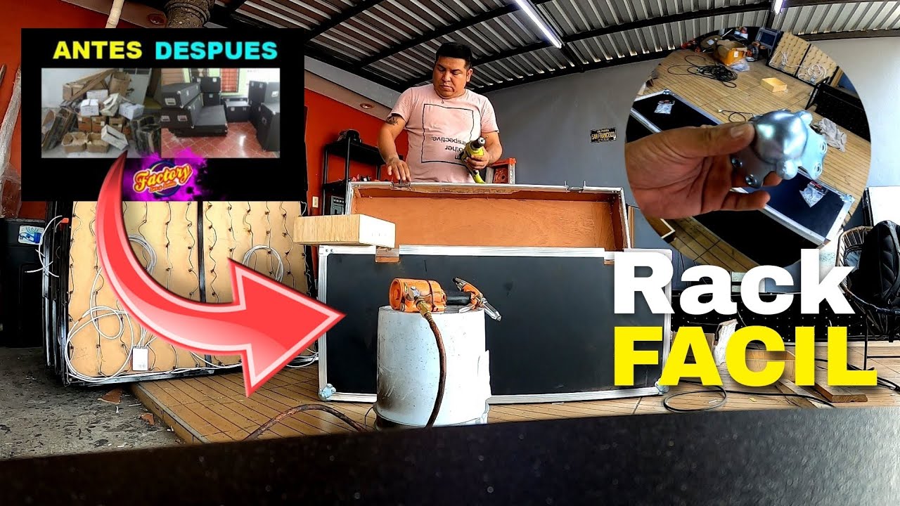 Como hacer un case rack sonidero // me felicitaron 😱