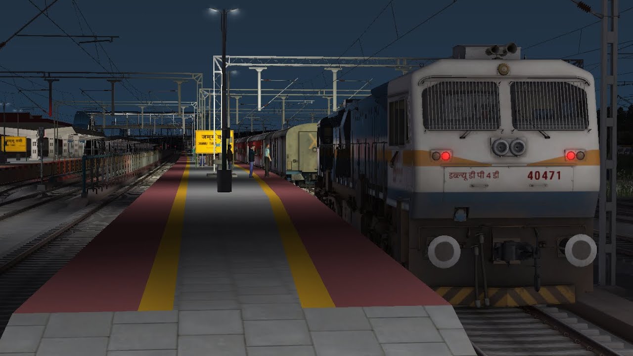 WDP4D GET CHARGE ON EARLY MORNING AT JAMUU TAWI RAILWAY STATION || RAILWORKS || REALASTIC GAMEPLAY||