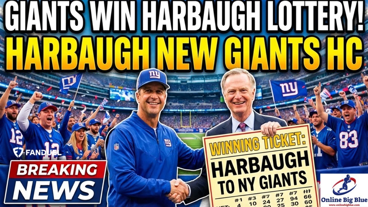 New York Giants Finalizing Deal for John Harbaugh - NY Giants LIVE 9am (EST) - LIVE UPDATES