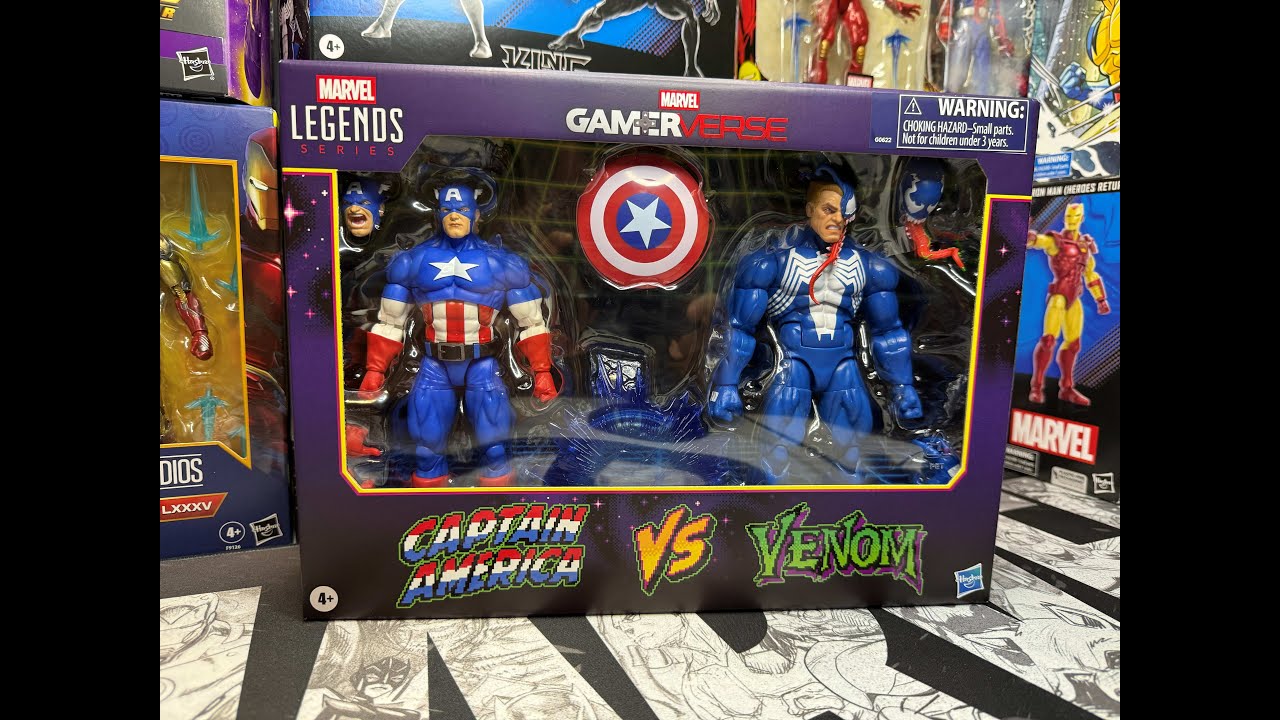 90s Captain America 😍- Teil 2 - MArvel LEGENDS Gamerverse Captain America vs VENOM