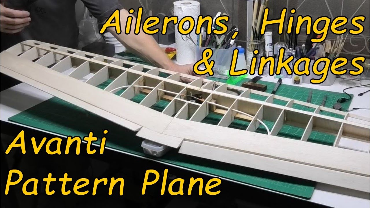 Avanti Pattern Plane Pt 7 - Ailerons, Mylar Hinges & Linkages - 60