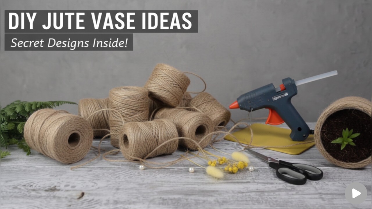 Никто не поверит, что это обычная веревка! 😱 3 Идеи DIY ваза за копейки 🏺