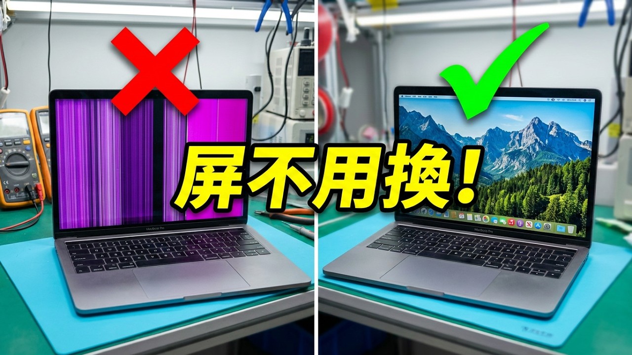 MacBook Pro 屏幕竖条纹 维修也需要避坑 不要上来就是更换屏幕