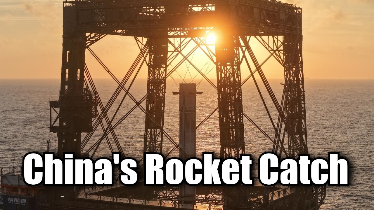 China Catches Rocket Using Giant Net