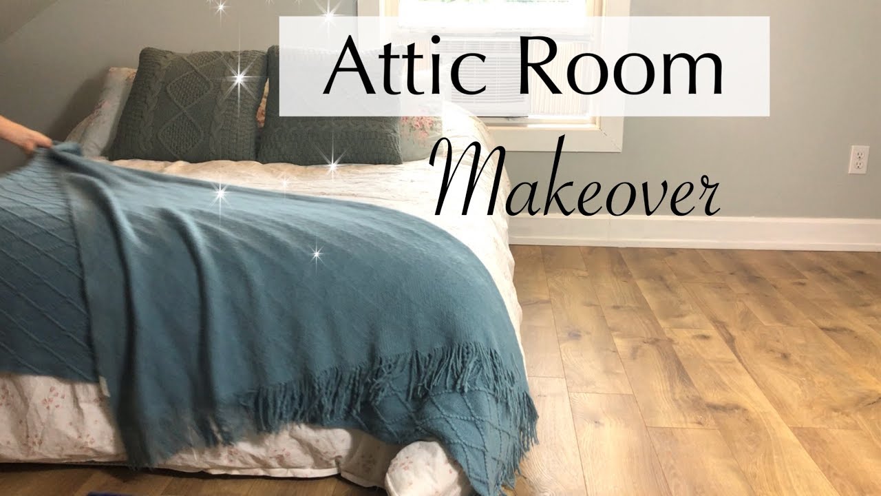 Attic Room Makeover // It took over 9 hours // Small Master Bedroom
