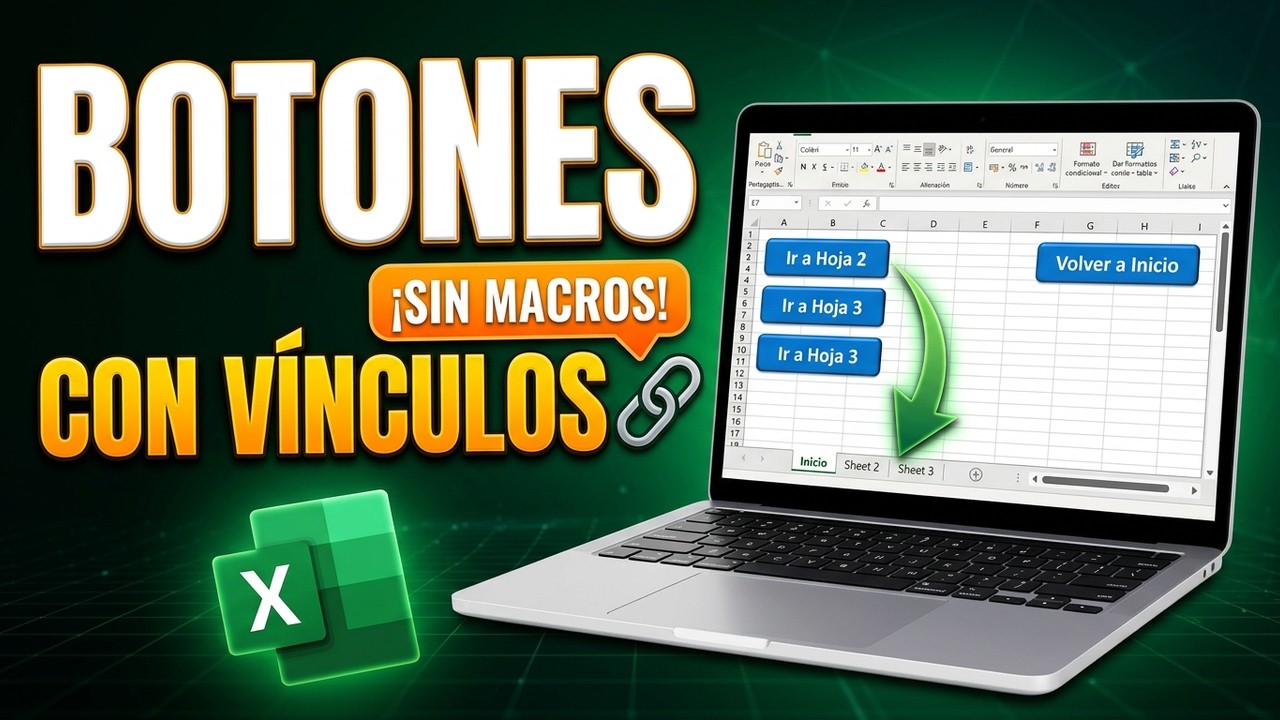 Crear botones con v&iacute;nculos en Excel 🔗