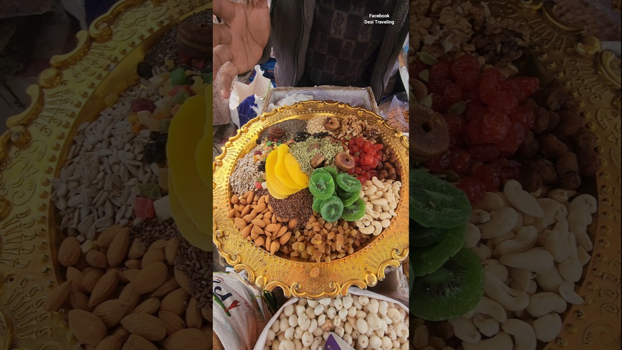 Unbelievable Dry Fruit Thali For Gym & Winter 😱 #ytshorts #shorts
