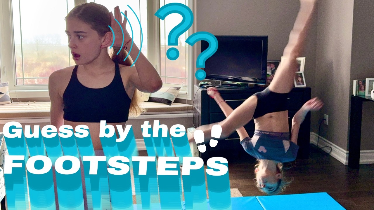 Can we guess the trick by the FOOTSTEPS? | Battrick Sisters