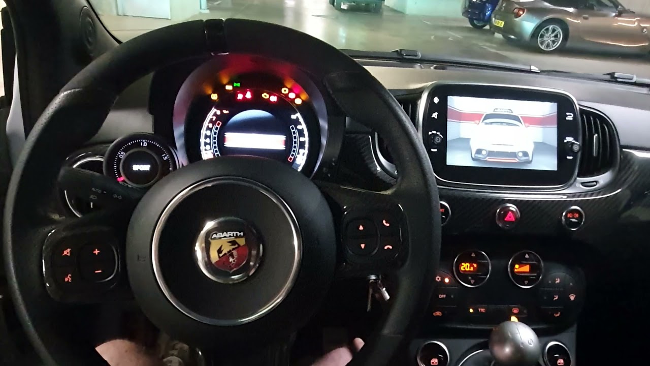 Abarth 595 Esseesse cold start with Akrapovic