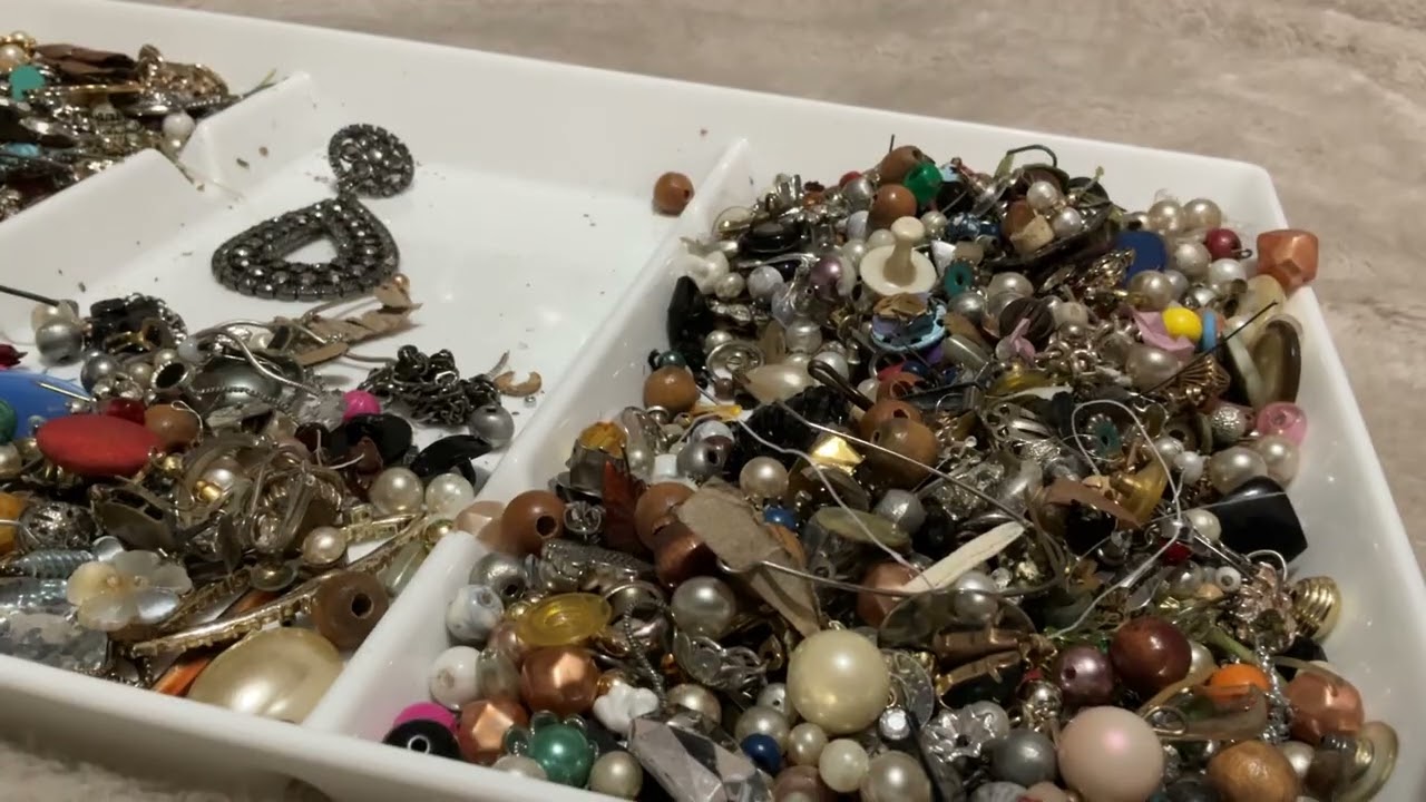 The TREASURE in this last lot 😱😬🤩 Vinted part 4 🛍️ #jewelry #haul #gemstones #findings #beads 