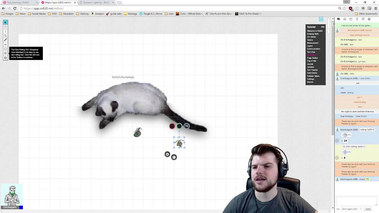 Learning how to Roll20.net part 2