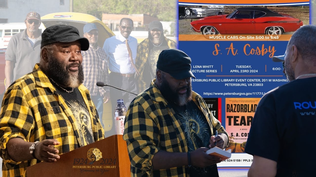 S.A. Cosby at Petersburg Public Library (Full Lecture) 2024