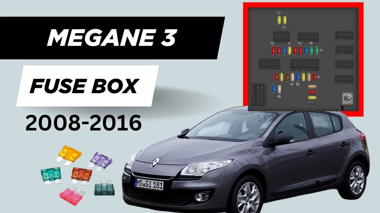 Renault Megane 3 Relays and Fuse Box Diagram (2009 - 2016)