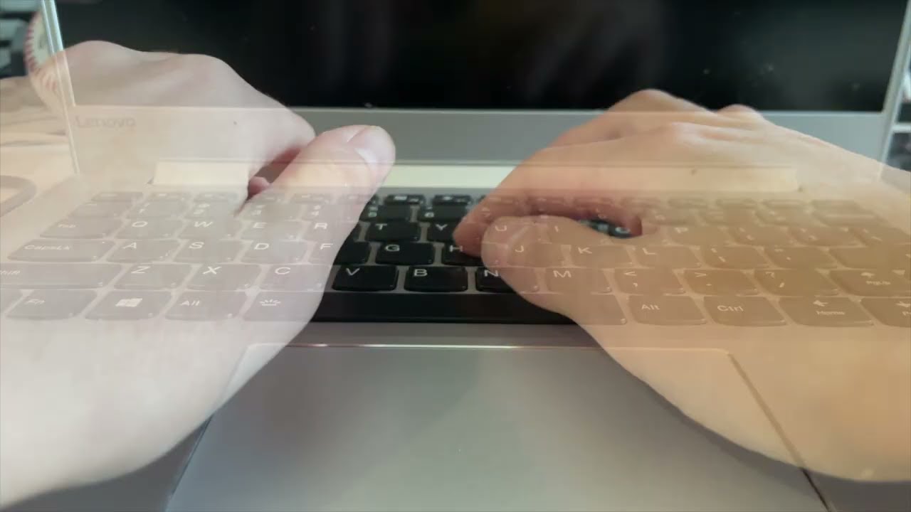 ASMR Typing *no talking* on a Lenovo IdeaPad