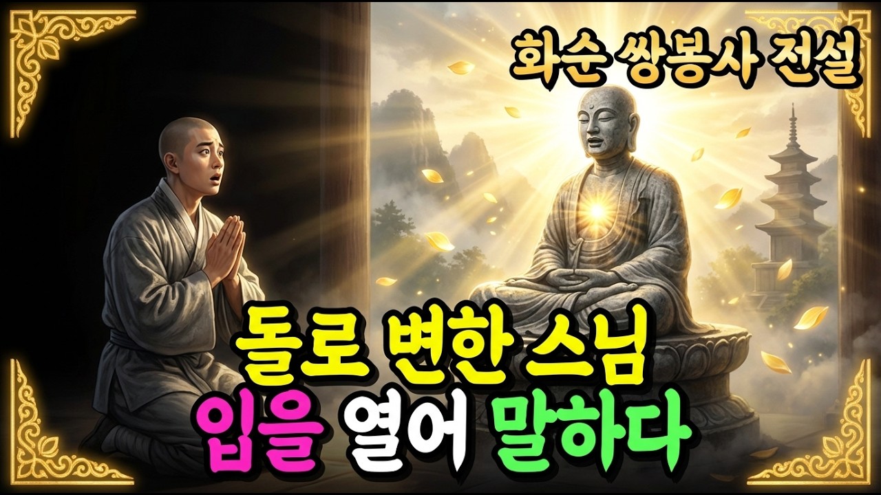 [불교이야기] 좌선 중 돌이 된 스님, 왜 그 돌이 입을 열어 말했을까?ㅣ화순 쌍봉사 전설ㅣ자면서 듣는 불교이야기ㅣ불교소설