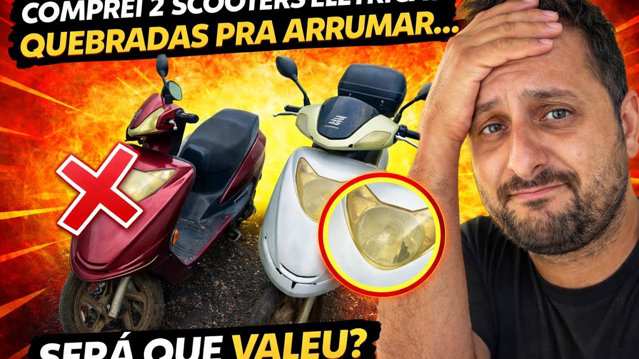 Comprei 2 Scooters Elétricas Mortas… Será Que Tem Salvação? 