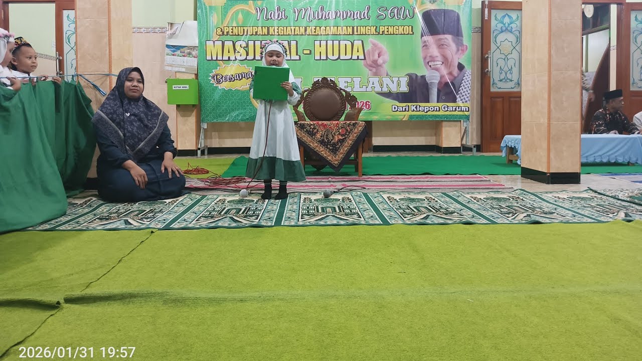 Pembukaan isro' miroj bersama mc cilik dari tk b.