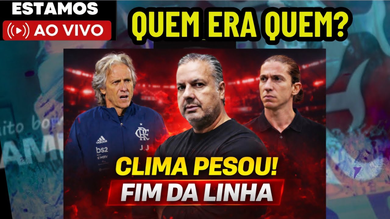 LIVE: CLIMA TENSO NO FLAMENGO! TORCIDA COBRANDO E POSTURA DE FILIPE LUÍS.