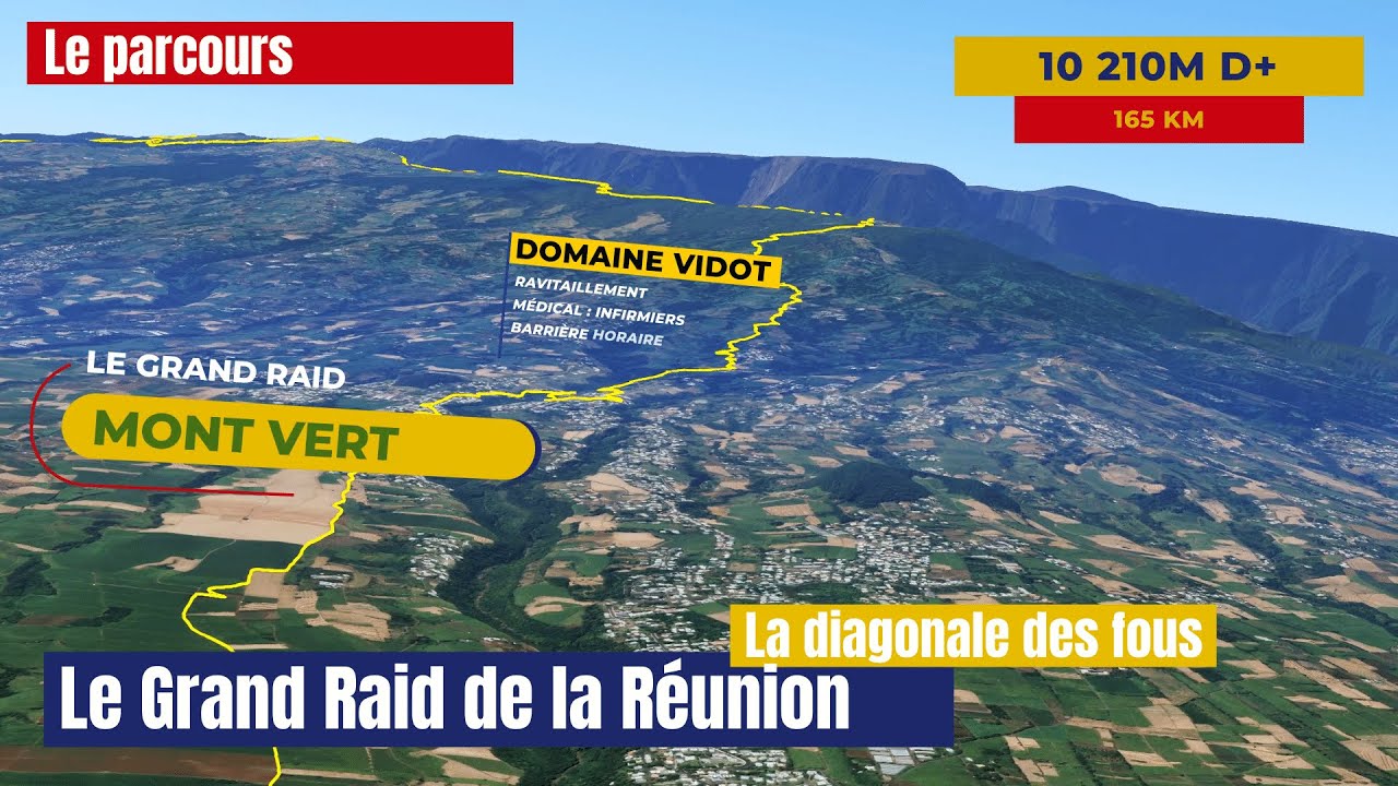 Parcours du Grand Raid de la Réunion 2023 (changement en 2024) | la diagonale des fous Live / Direct
