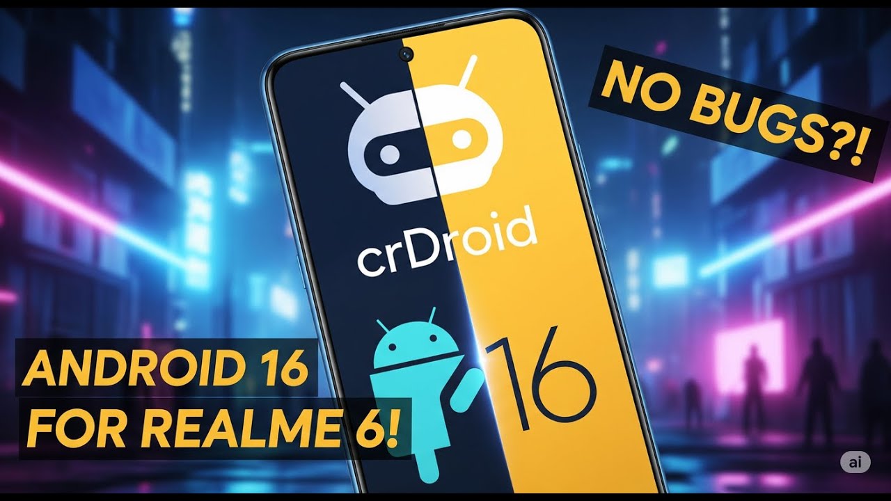 Review & Install crDroid 12.0 Android 16 Realme 6 | No Bug?