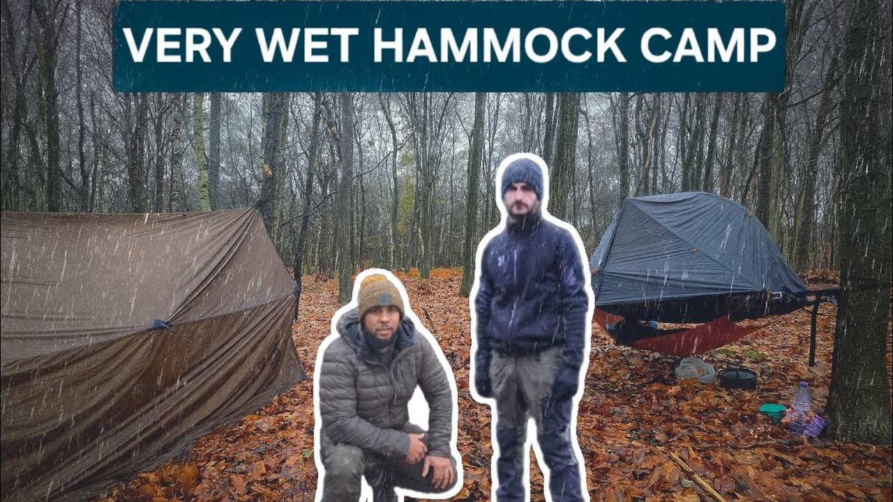WILDCAMPING IN THE LOCAL WOODLAND IN 2 DIFFERENT STYLE HAMMOCK TENTS