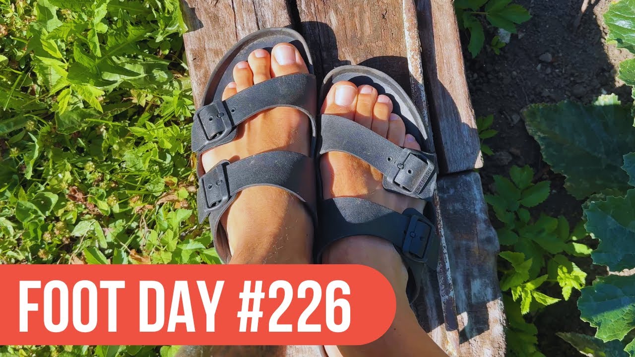 Sunlit Garden Walking In My Sandals – Foot Day 226