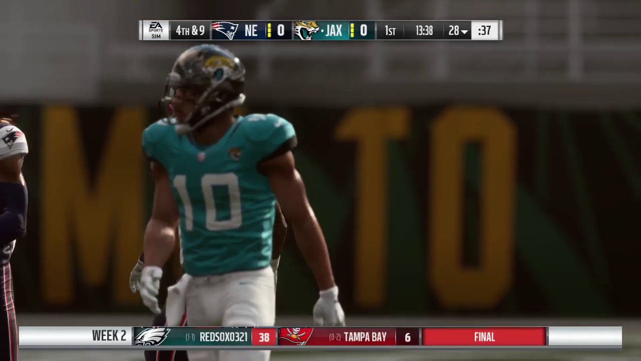 Madden 19 CFM Week 2 New England Patriots (0-1) @ Jacksonville Jaguars (1-0)