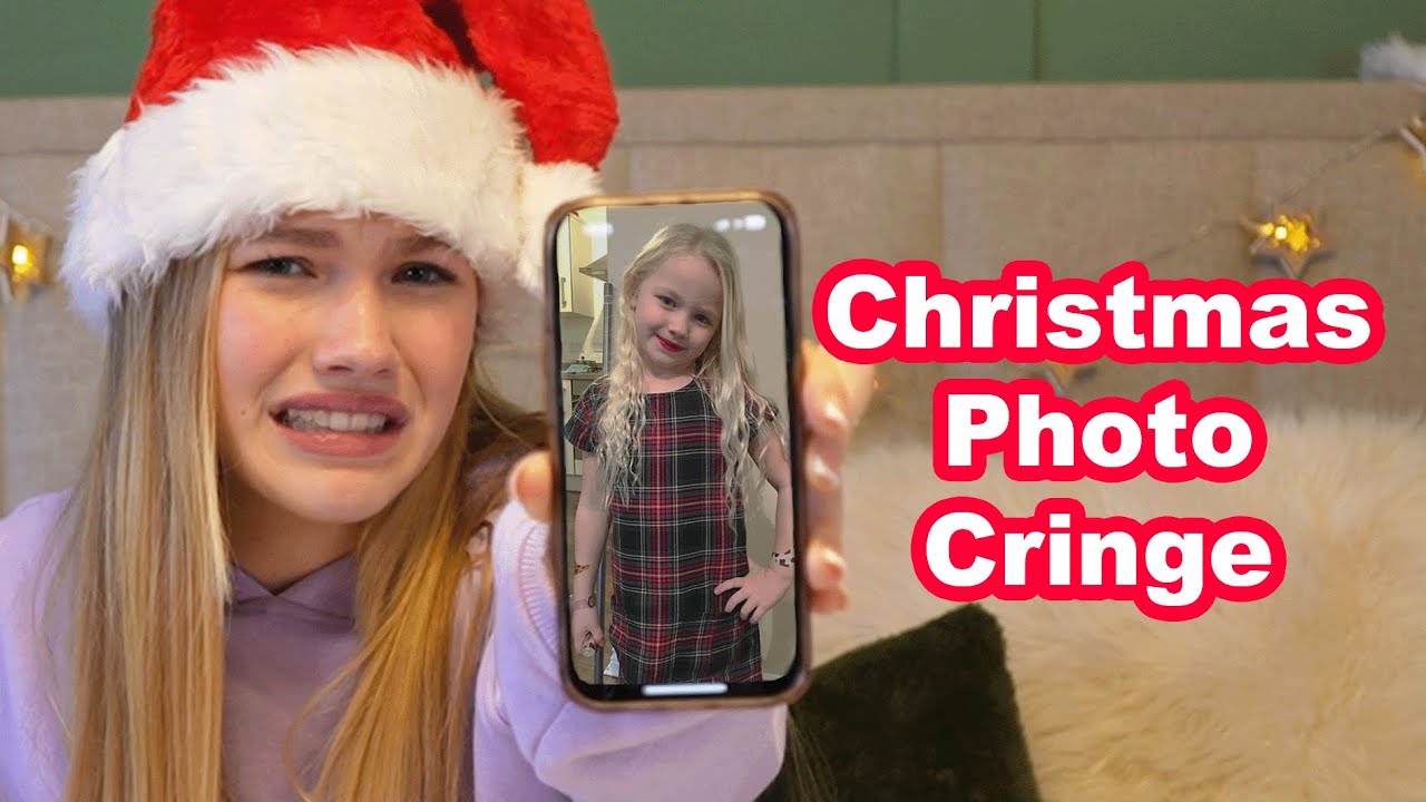 REACTING TO EMBARRASSING CHRISTMAS PHOTOS | VLOGMAS