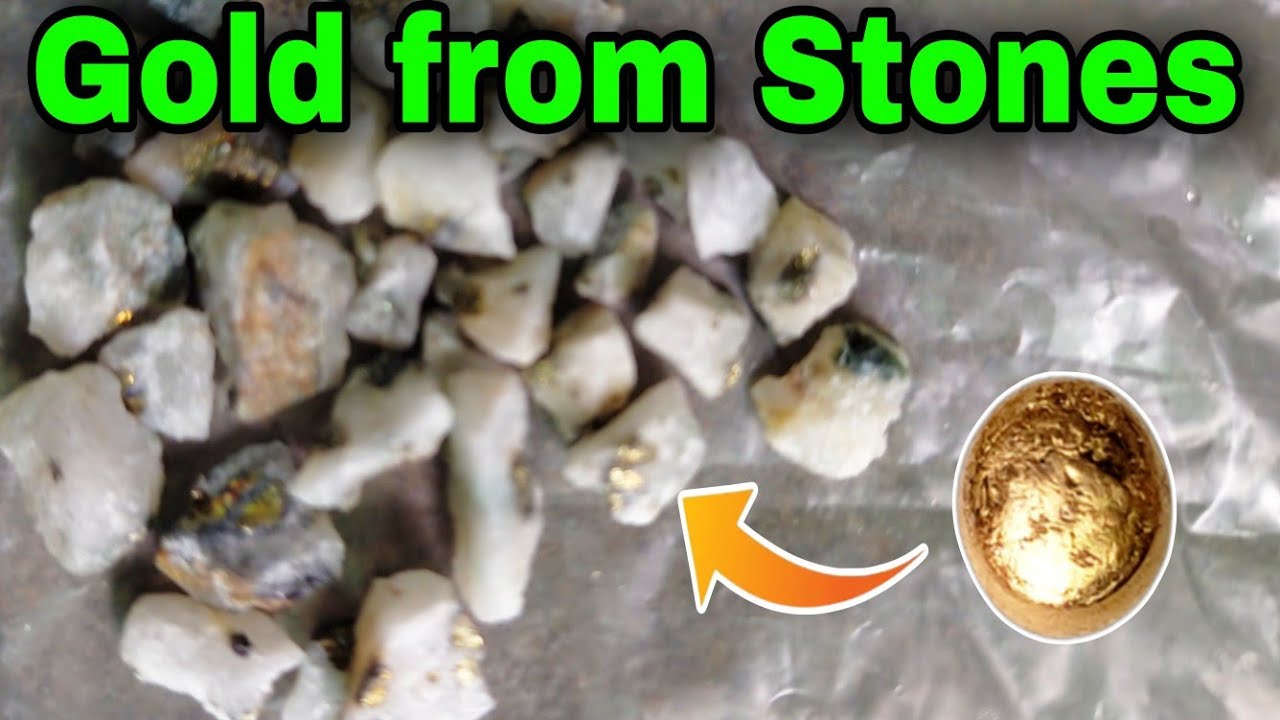 Gold Recovery from stone without Acid/Gold Recovery from Rock by Heat #business #gold