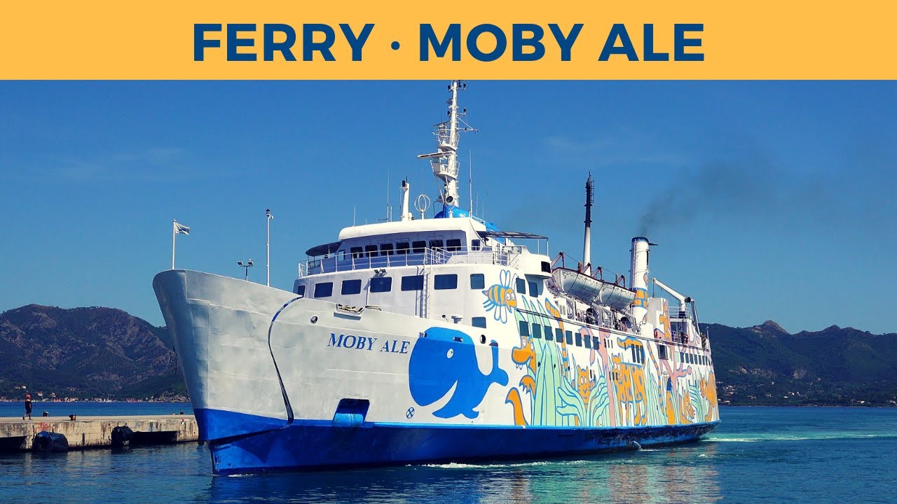 Arrival of ferry MOBY ALE in Portoferraio (Moby Lines)